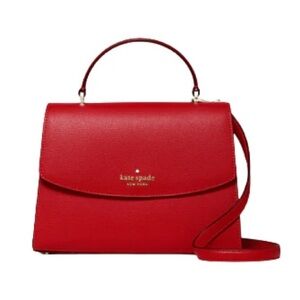Kate Spade Darcy Top Handle Satchel NWT Bag Candied Cherry Red Crossbody Purse